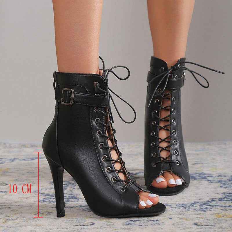 Peep Toe Classy Shoes Roman Sandals For Women