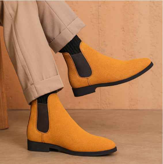 British Casual Stretch Lace-up Men's Shoes