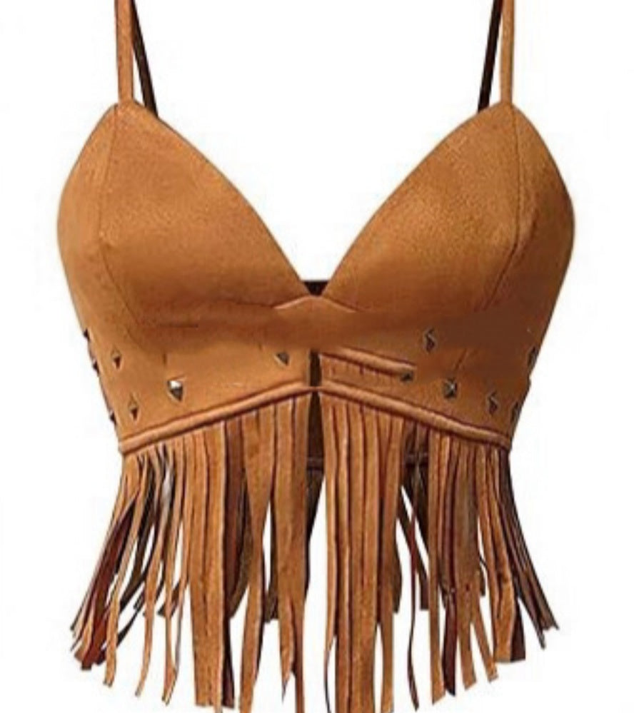 Womens Fringed Sleeveless Spaghetti-Strap Faux Suede Vintage Top by Mirlaine Univers Womens Fringed Sleeveless Spaghetti-Strap Faux Suede Vintage Top Mirlaine Univers womens-fringed-sleeveless-spaghetti-strap-faux-suede-vintage-top 0 Womens Fringed Sleeveless Spaghetti-Strap Faux Suede Vintage Top Mirlaine Univers Womens Fringed Sleeveless Spaghetti-Strap Faux Suede Vintage Top