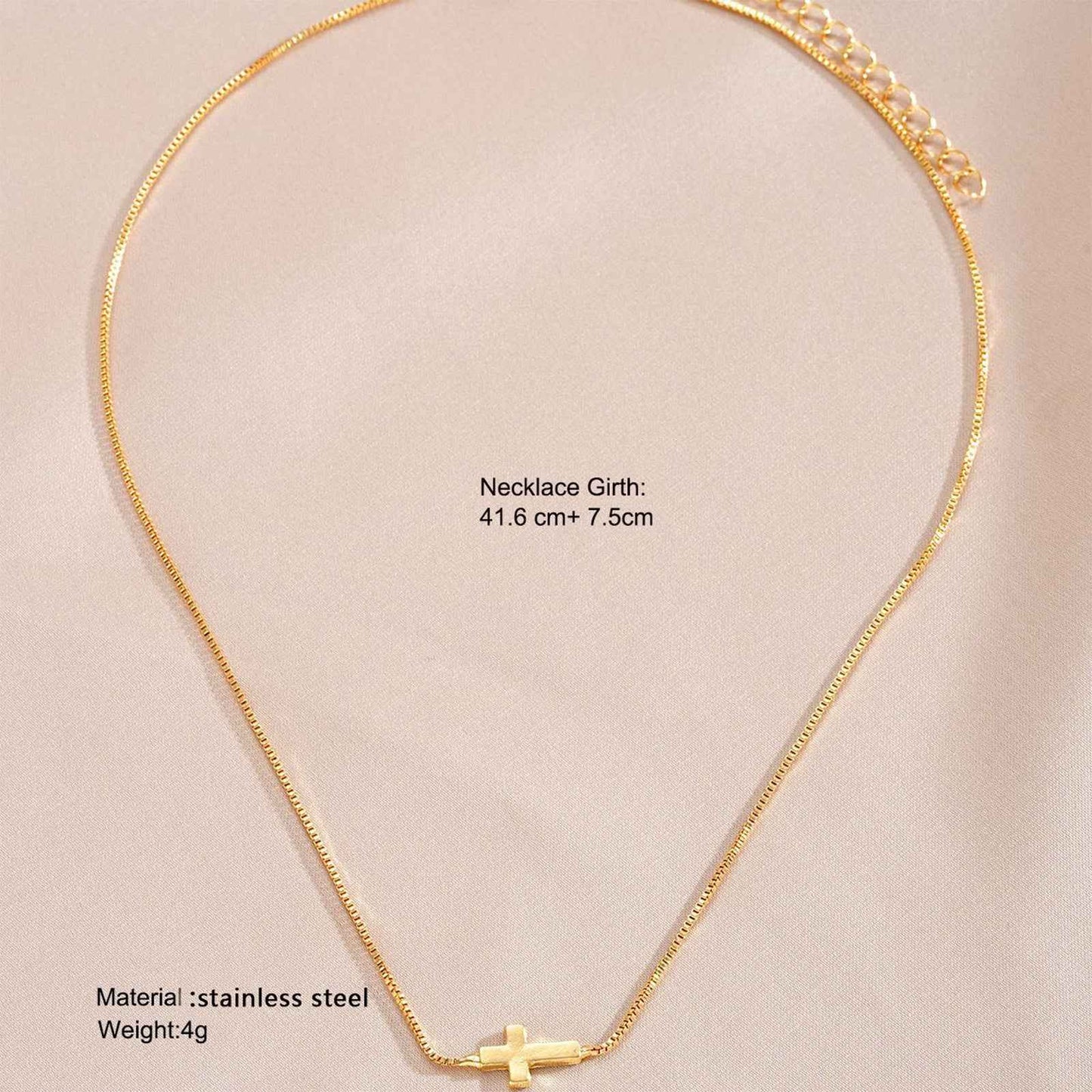 Cross Necklace For Women 14K Real Gold Silver Plated Dainty Small Cross Pendant Choker Simple Trendy Cute Cross Charm Chain Necklace Easter Basket Stuffers Baptism Religious Faith Jewelry Gift