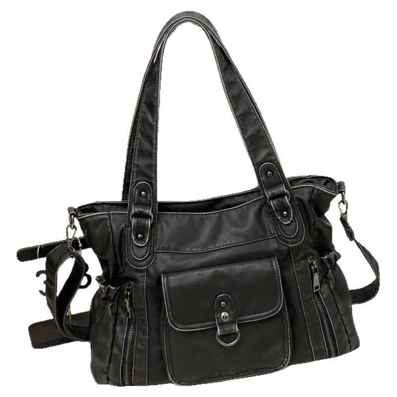 Ladies Fashion Washed Old Tote Bag