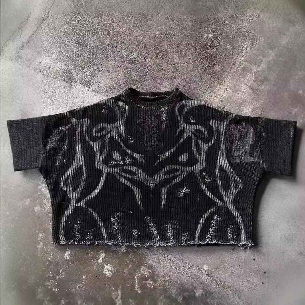 Ripped Street Tide European And American Men's And Women's Sweaters