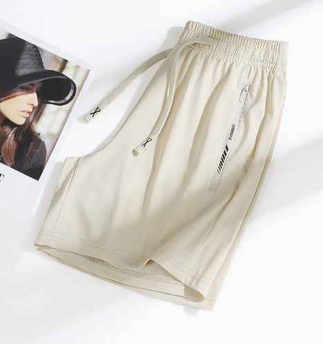 Quick-drying Loose-fitting Mens Sporty Casual Pants Thin Ice Silk Fabric