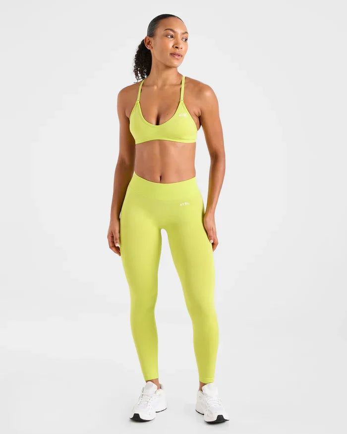 2 Pieces Set Adapt Seamless Strappy Sports Bra Leggings Set Yoga Fitness Set Women Workout Running Sports Leggings Gym Suit
