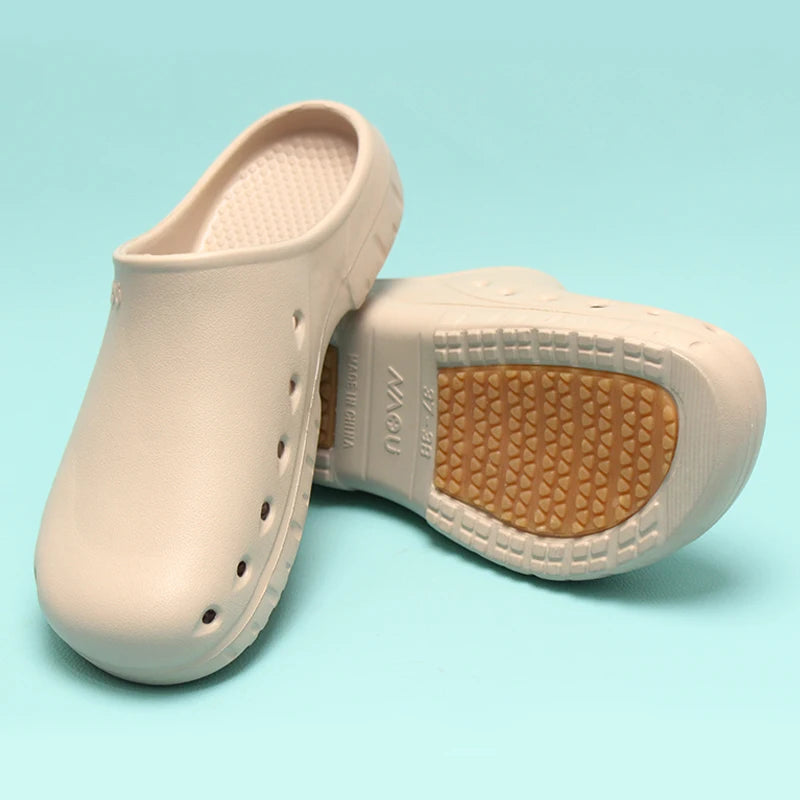 Doctor Scrub Clogs Light Nurse Slippers Medical Shoes Non-slip Dentist Surgical Shoes Soft Pet Hospital Scrub Clogs X09-05