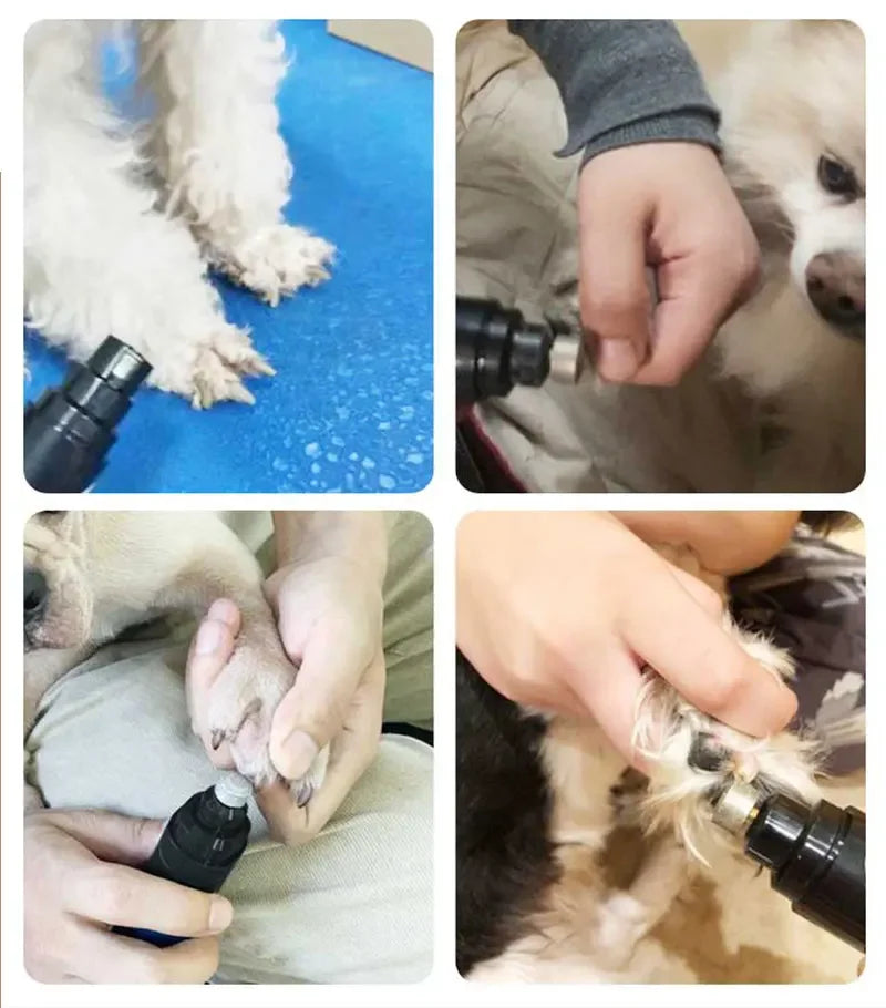 Dog Nail Grinders Painless USB Charging Rechargeable Pet Nail Clippers Quiet Electric Dog Cat Paws Nail Grooming Trimmer Tools