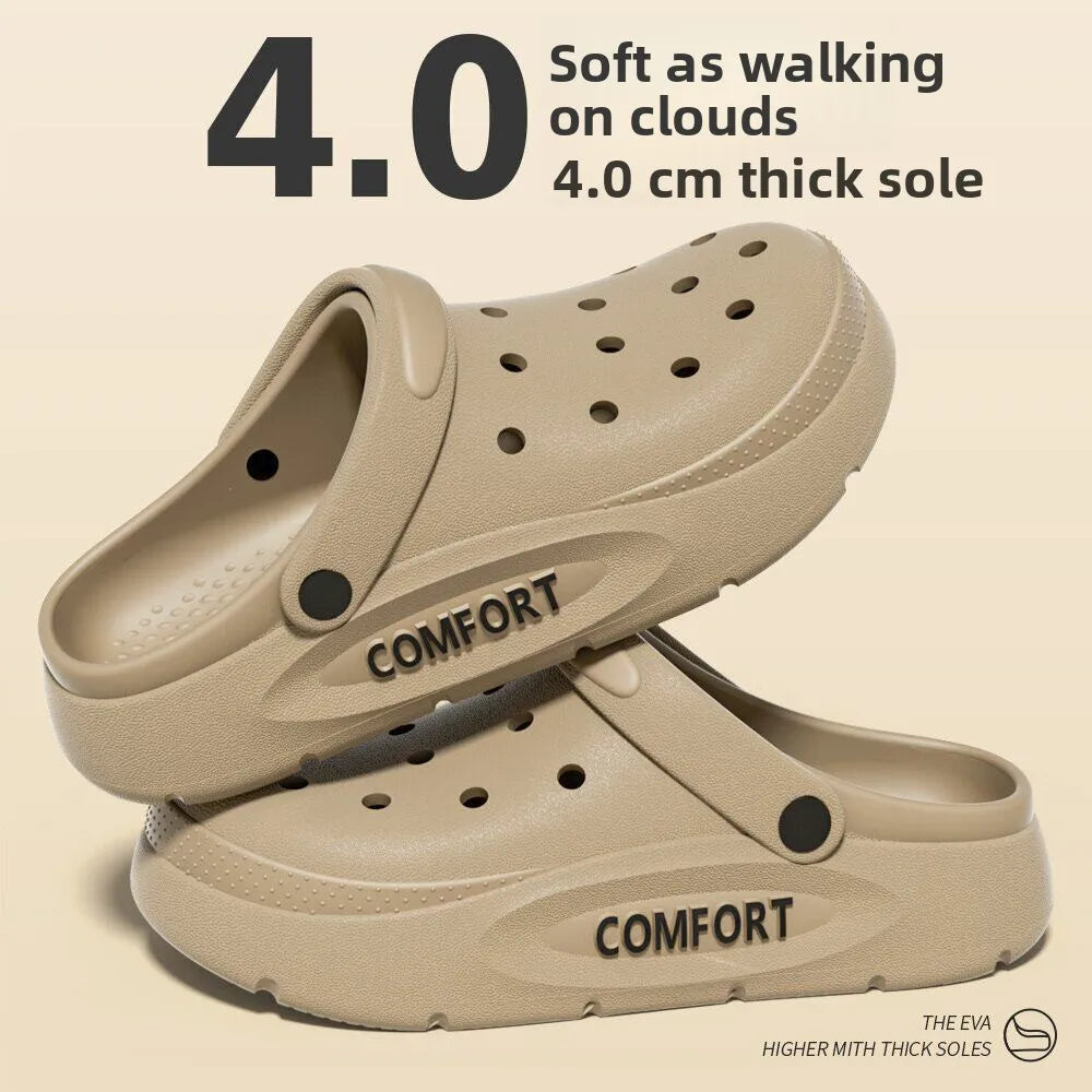 Men's Special Arch Support Hole Hole Shoes Summer Outdoor Wear Long Standing Not Tired Foot Anti-Slip Deodorant Slippers