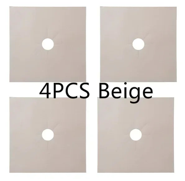 1/4PCS Gas Stove Protector Stovetop Burner Covers Kitchen Accessories Washable Mat Cooker Cover cooking stove cover