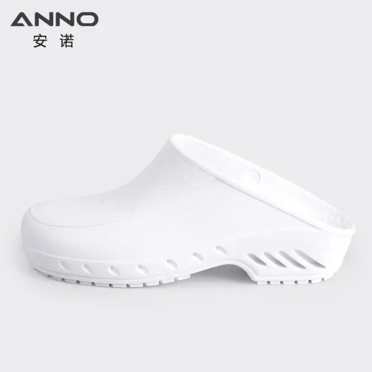 ANNO High Temperature Sterilization Shoes Classic Anti-static Anti Bacteria Clogs Safety Lab Doctor Nurse Slippers for Hospital