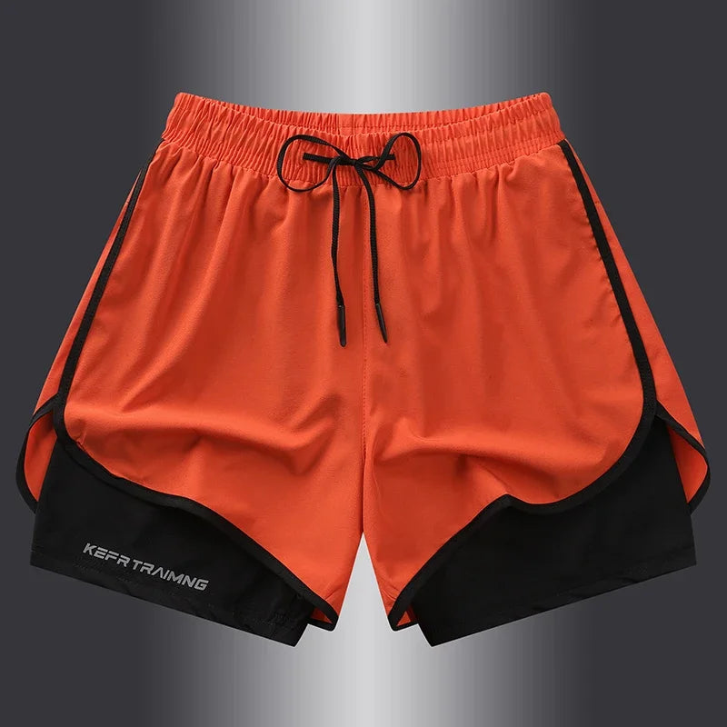 Unisex Sports Shorts Double Layer Anti Glare Summer 2025