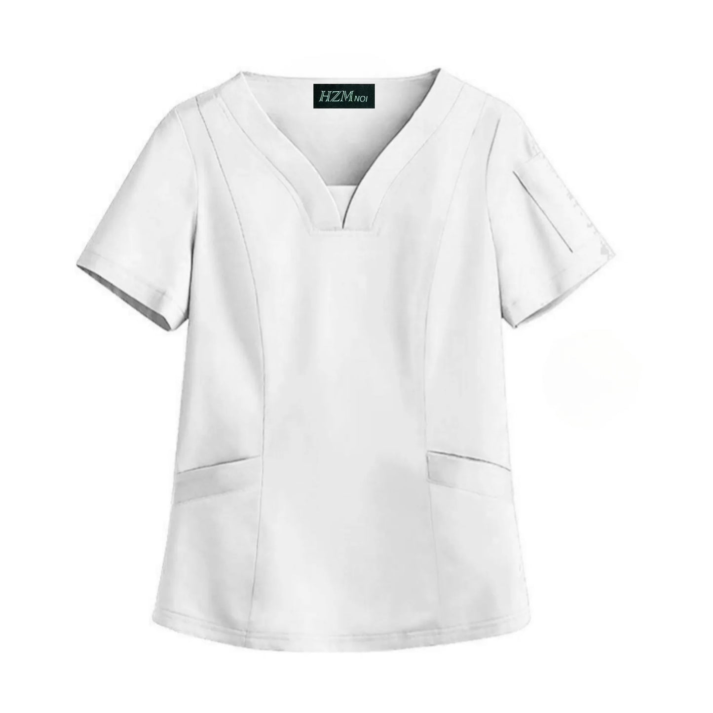 Elastic Quick-dry Medical Work Clothes Tops Dentist Veterinary Work Uniform Unisex Healthcare Nurse Clothing Scrun Women Mens