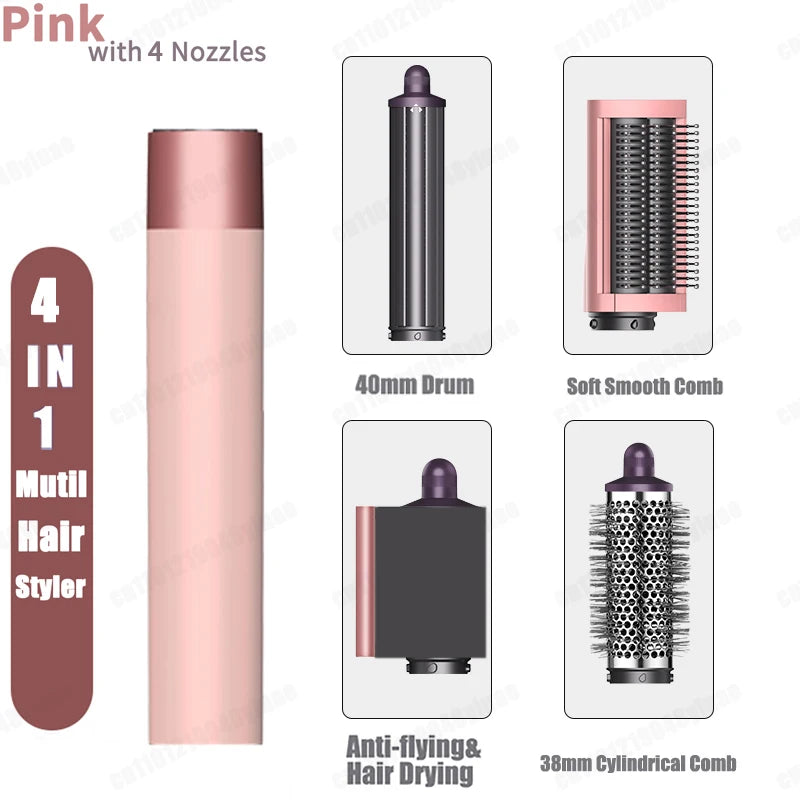 New Multil Hair Styler Auto Curling Dryer Wrap Hot/Cold Air Dryer 1300W Hair Straightener Curling Barrel Brush Salon Hair Dryer