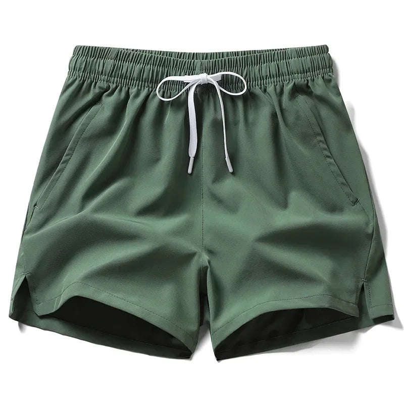 Gym Shorts Mens Sports Sweatpants Pockets Gym Casual Shorts Basic Lightweight Pants Running Jogging Beach Shorts Men Swimwear