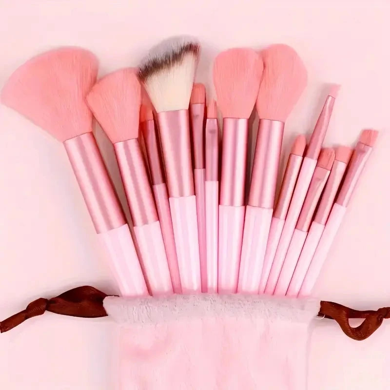 13/33pcs Professional Makeup Brush Set with Accessories for Combination Skin- Featuring Soft Brushes,Suitable for Beginners