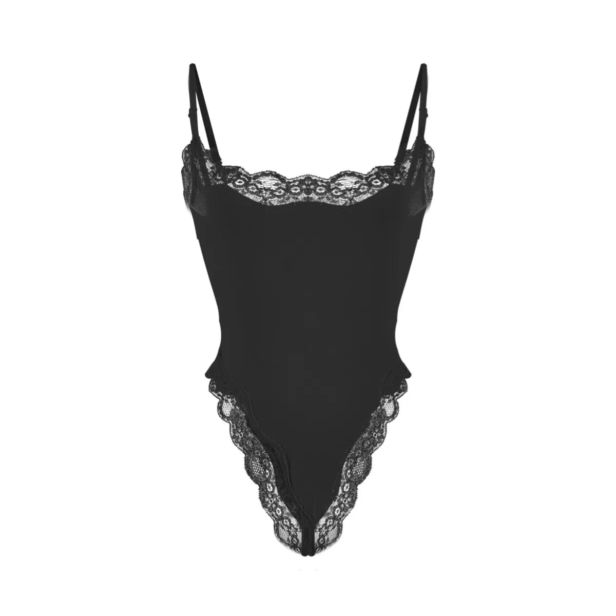 Lace Camisole Bodysuit Women Solid Sleeveless Backless Body Shaper Jumpsuit One Piece Sexy Slim Bodycon Rompers Summer Tank Tops