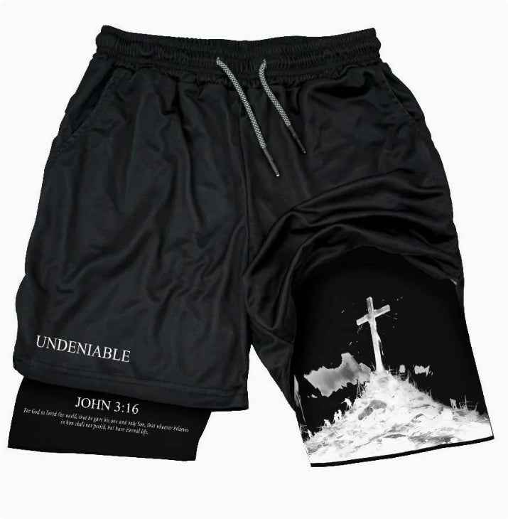 3D Digital-printed Shorts With A Double-layer Design For The Beach