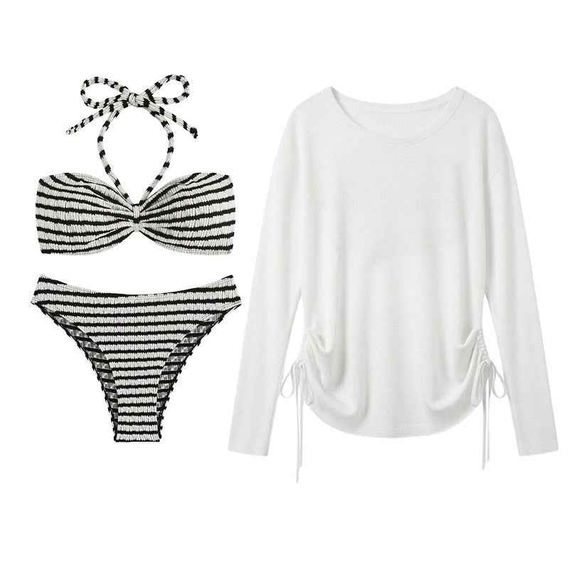 Women's Bikini Loose Cover-Up Two-Piece Swimsuit Set