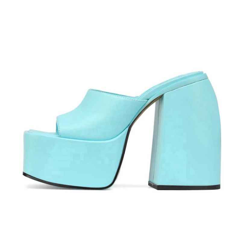 High Heel Women Thick Heel Fish Mouth Sandals