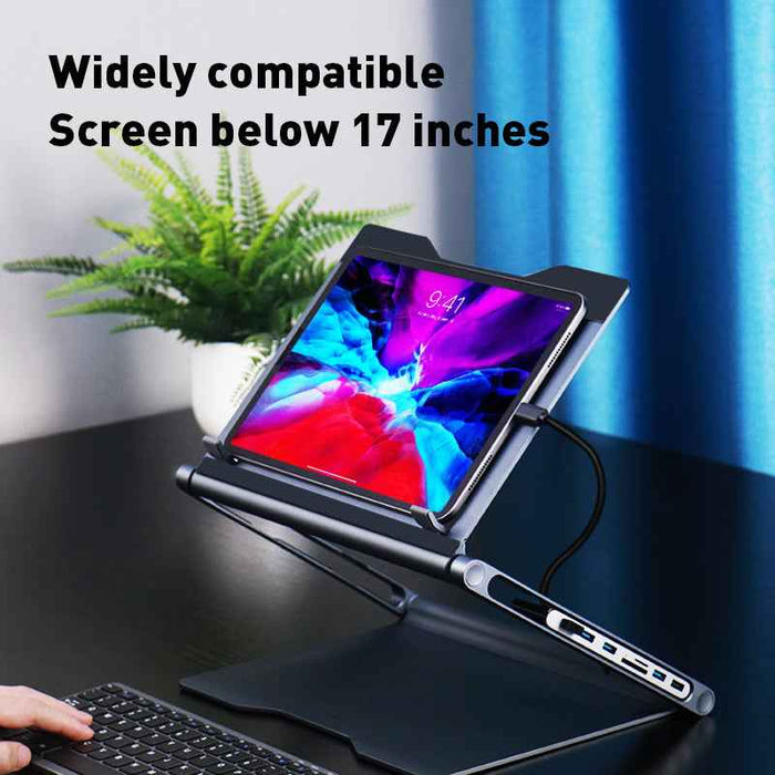 Support pour ordinateur portable avec station d'accueil 8-en-1