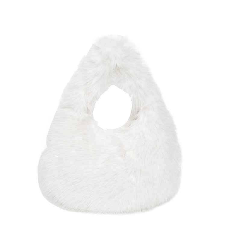 Womens Versatile Simple Plush Tote Bag