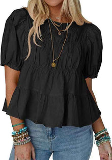 Summer Puff-sleeve Doll Shirt Short Sleeves