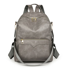 Elegant Solid-Color Womens Backpack For Commuting With Large Capacity by Mirlaine Univers