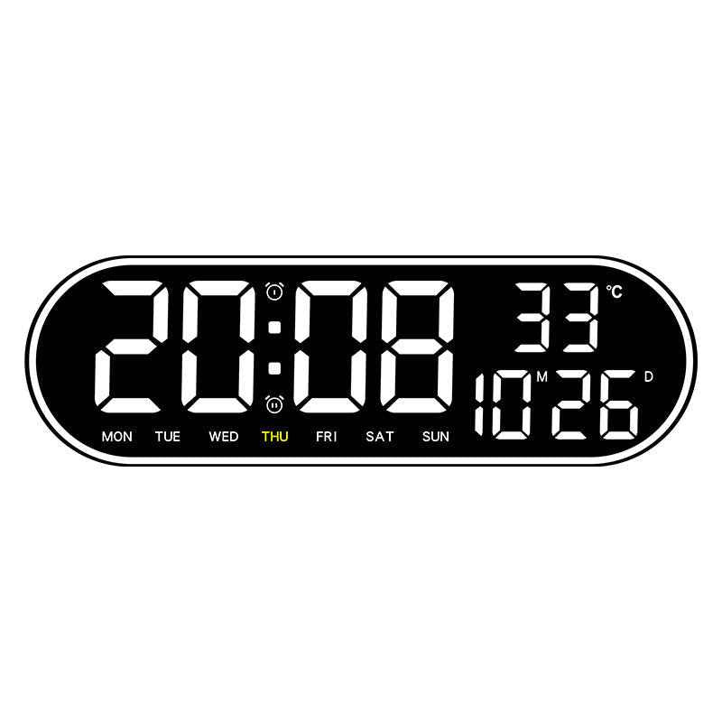 Simple Multifunctional Clock Living Room Wall Clock Home Decoration Digital Electronic Clock