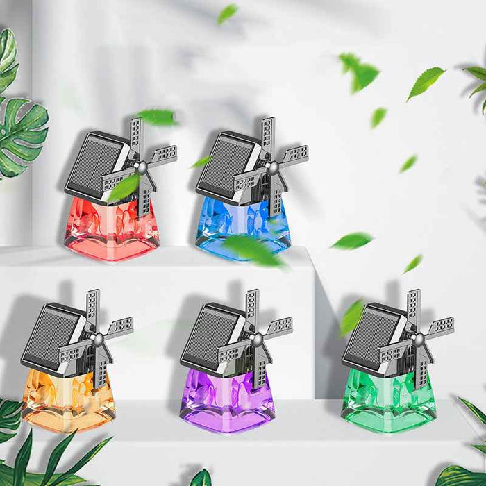 Fragrance Long-lasting Light Perfume Solar Windmill Ornaments