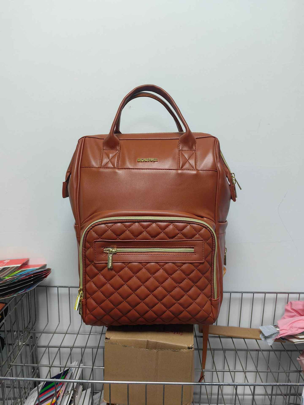 Solid Color Waterproof Fashion All-match Portable Backpack