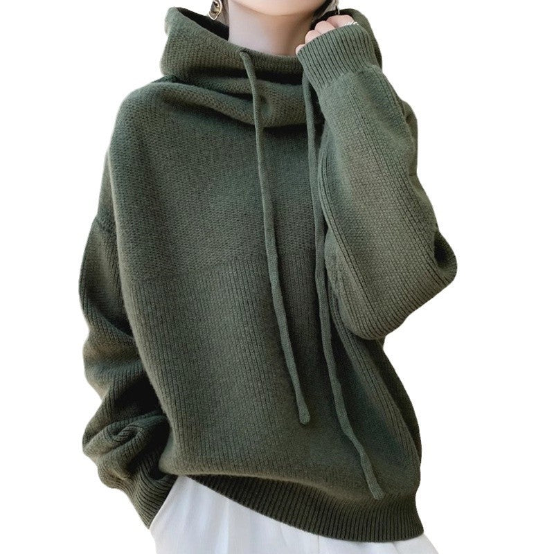 Women's Sweater Thicken Lazy Style All-match Long-sleeved Autumn Winter Warm Casual Sweater For Women by Mirlaine Univers