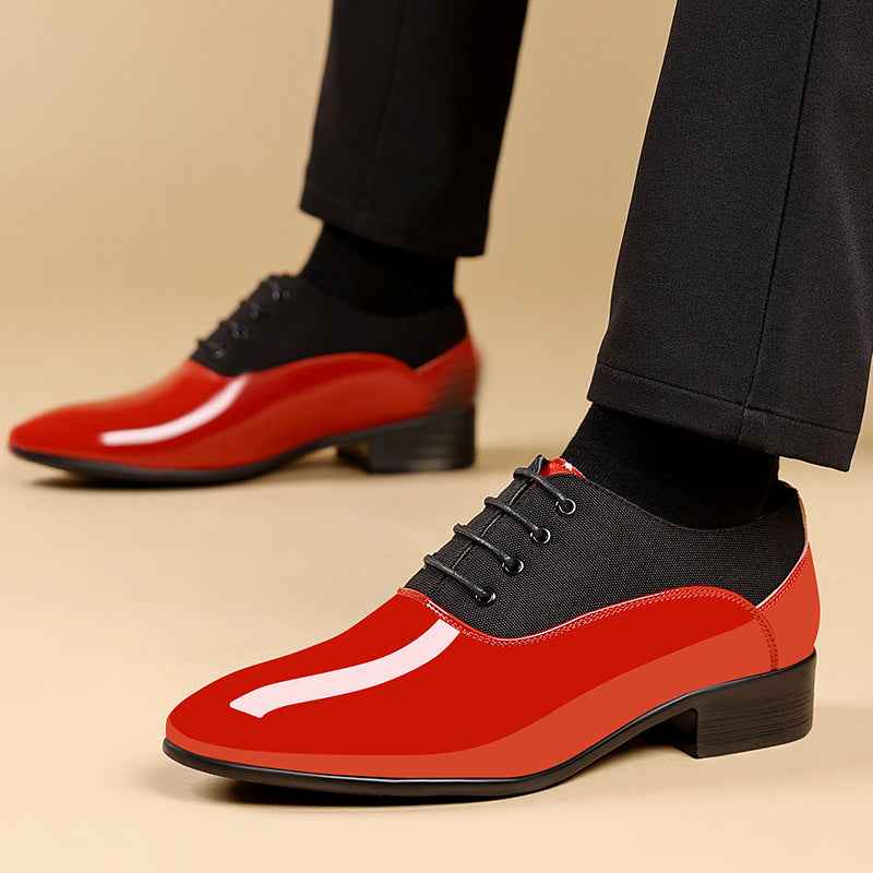 Shiny Surface Soft Sole Shoes Male