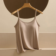 Adjustable Strappy Tank Top Base Layer With Padded Cups