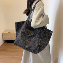 Womens Stylish High-Capacity One-Shoulder Canvas Bag