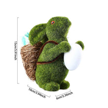 Easter Egg Gift Simulation Flocking Rabbit Garden Decoration Ornaments
