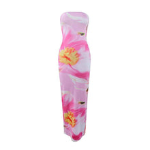 Womens Casual All-Match Fashionable Elegant Sexy Tube Dress Slim-Fit Long Dress