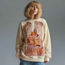 American-style Crewneck Long-sleeve Sweater For Women