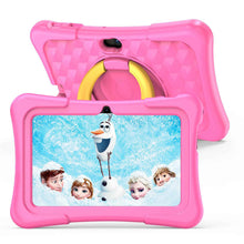 7-inch Children Education Flat With Protective Silicone Cover 360-degree Rotation Handle Bracket