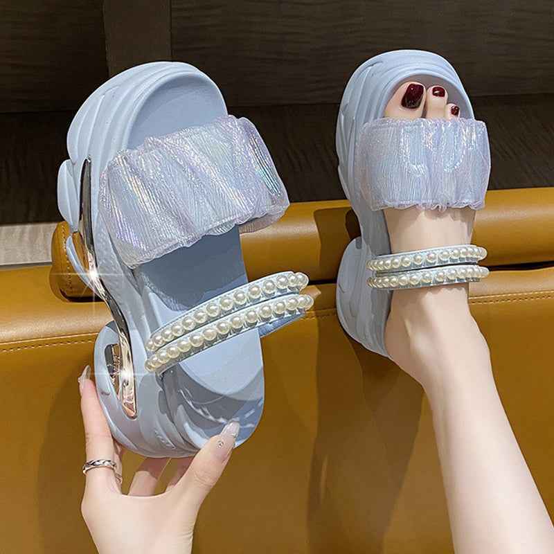 New Beaded High-heeled Sandals For Women