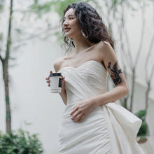 Light Wedding Gown Short Women by Mirlaine Univers