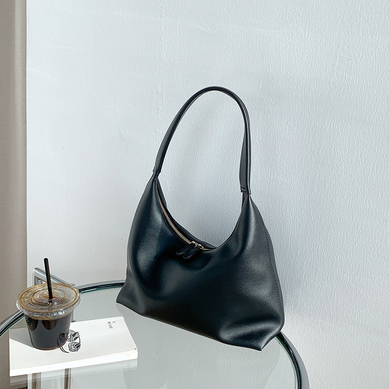 Simple Soft-leather Shoulder Bag For Women Versatile And Niche by Mirlaine Univers