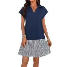 New V-neck Short-sleeve Dress For Women