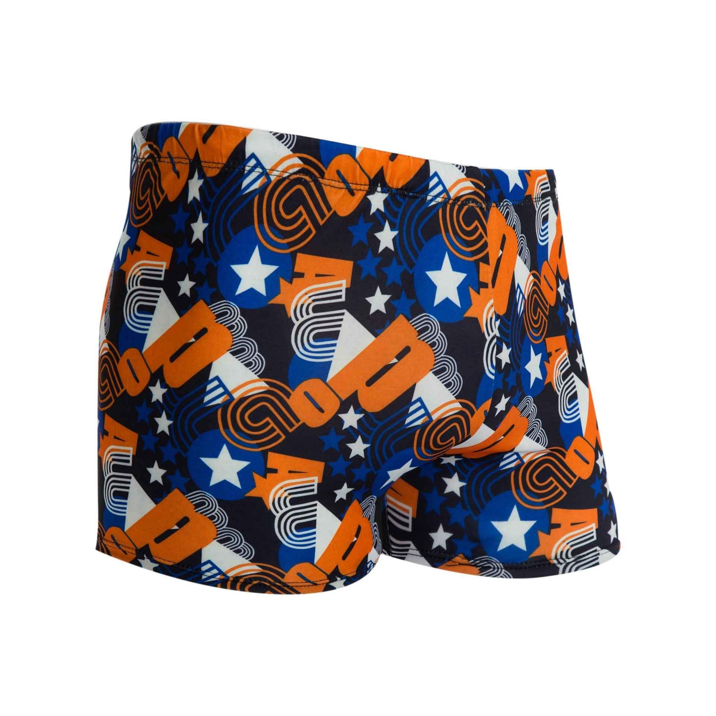 Printed Adult Swimming Trunks Men's Plus Size Boxer Beach Shorts