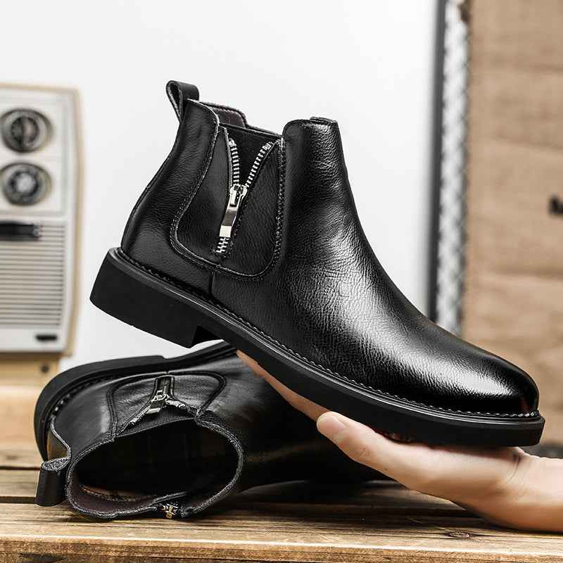 Slip-on Business High-top Casual Ankle Boots