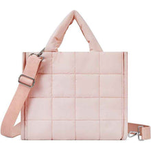 Square-grid Down-quilted Crossbody Bag Lightweight And Fluffy Handheld