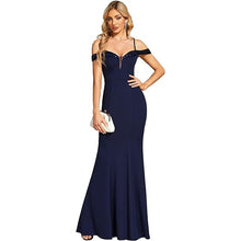 Women's Clothing Off-neck Sling Evening Long Dress by Mirlaine Univers