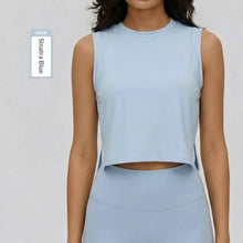 Sleeveless Womens Cropped Loose-fitting Yoga Toplightweight Breathable And Casual
