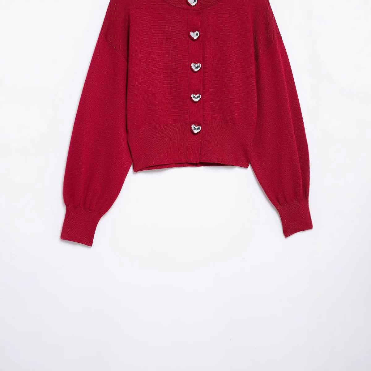 Spring New Arrival Heart Shaped Button Cardigan Coat