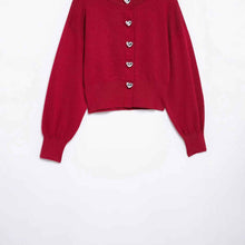 Spring New Arrival Heart Shaped Button Cardigan Coat