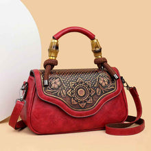 Handcrafted Leather-Embossed Retro Crossbody Bag