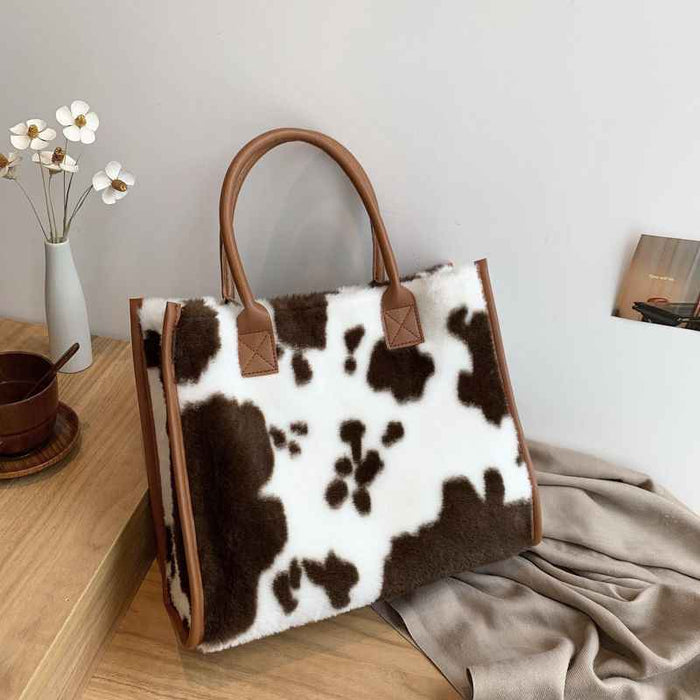 Nouveau sac à bandoulière en peluche polyvalent, tendance automne-hiver